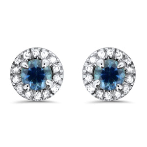 Montana Sapphire & Diamond Earrings