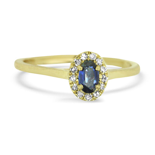 Sapphire and Diamond Ring