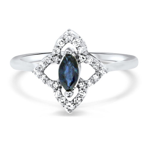 Sapphire and Diamond Ring