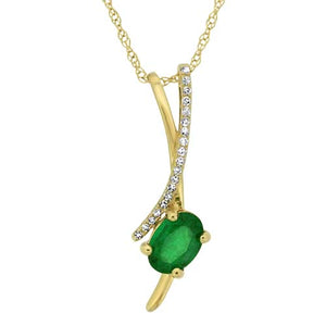 Emerald & Diamond Pendant