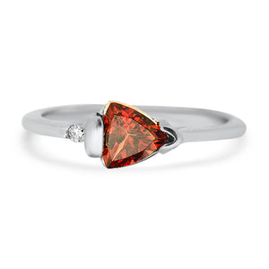 Garnet & Diamond Ring