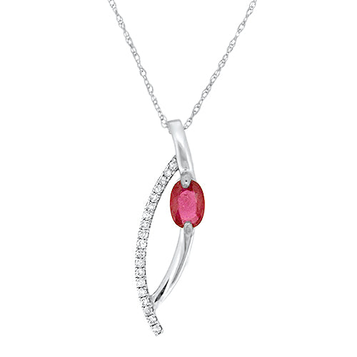 Ruby & Diamond Pendant