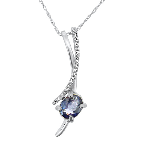 Sapphire & Diamond Pendant