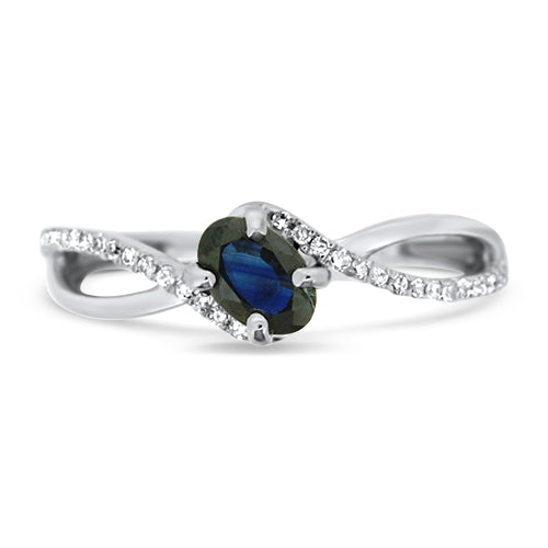 Sapphire & Diamond Ring