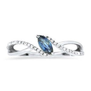 Sapphire & Diamond Ring