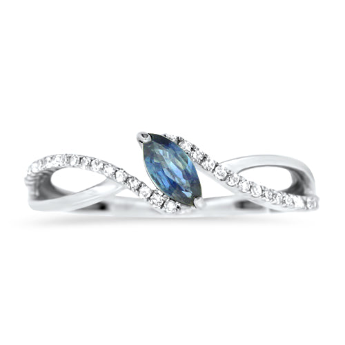 Sapphire & Diamond Ring