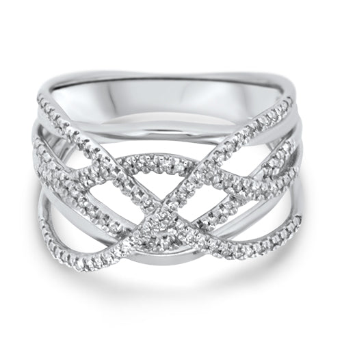 White Gold Diamond Fashion Ring