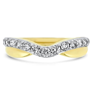 Yellow Gold Curved Band