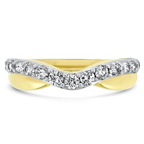 Yellow Gold Curved Band