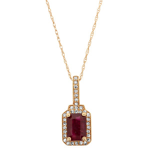 Ruby and Diamond Pendant