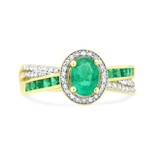 Emerald & Diamond Ring