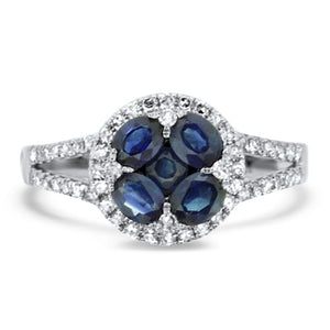 Sapphire and Diamond Ring