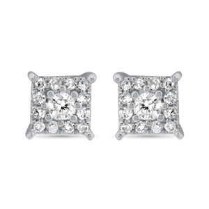 Diamond Cluster Earrings