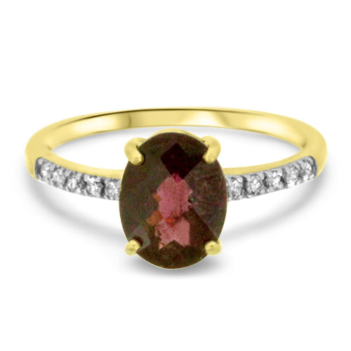 Garnet and Diamond Ring