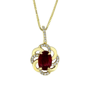 Ruby & Diamond Pendant