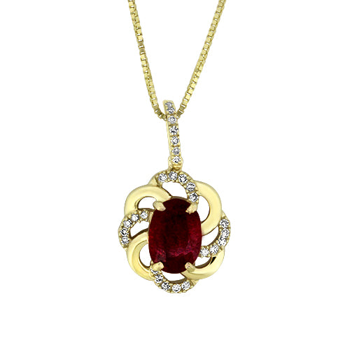 Ruby & Diamond Pendant