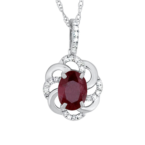 Ruby & Diamond Pendant