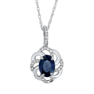 Sapphire & Diamond Pendant
