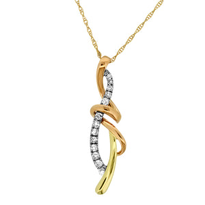 Two Tone Diamond Pendant