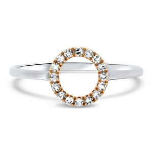 Two Tone Diamond Ring
