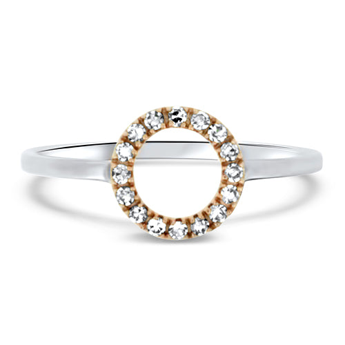 Two Tone Diamond Ring