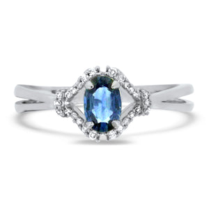 Sapphire and Diamond Ring