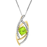 Peridot and Diamond Pendant