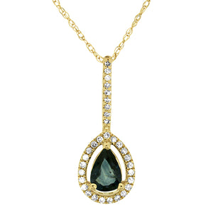 Sapphire and Diamond Pendant