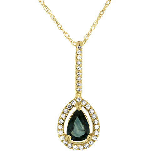 Sapphire and Diamond Pendant