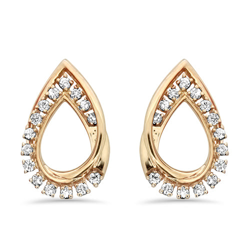 Rose Gold Diamond Earrings