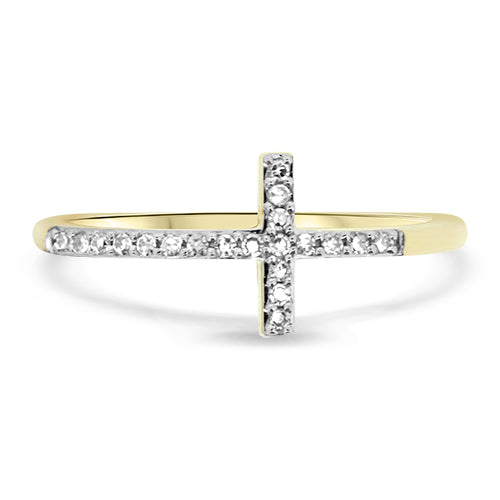 Diamond Cross Ring