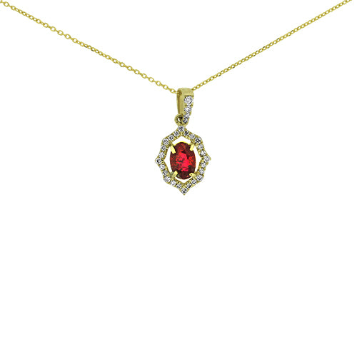 Ruby & Diamond Pendant
