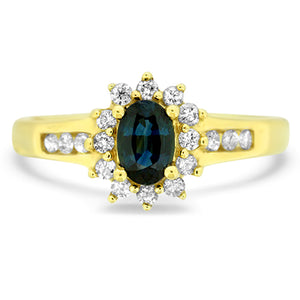 Sapphire and Diamond Ring