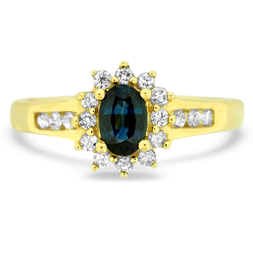 Sapphire and Diamond Ring