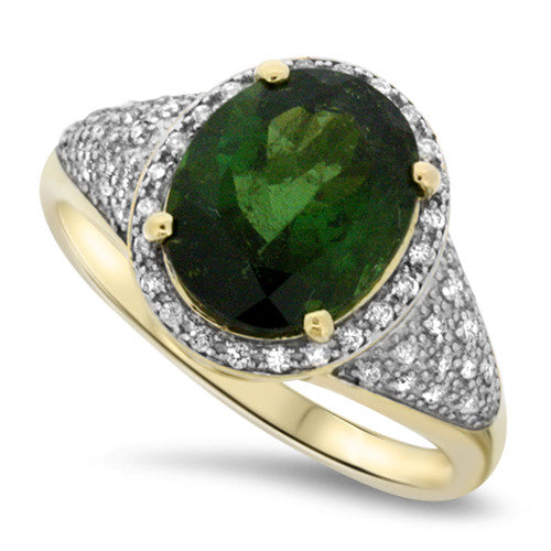 Green Tourmaline Ring