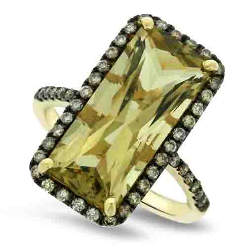 Lemon Quartz Ring