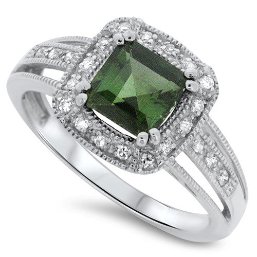 Green Tourmaline  Ring