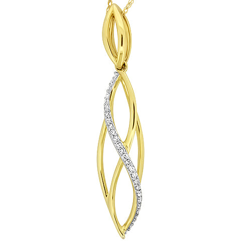 Yellow Gold Diamond Pendant
