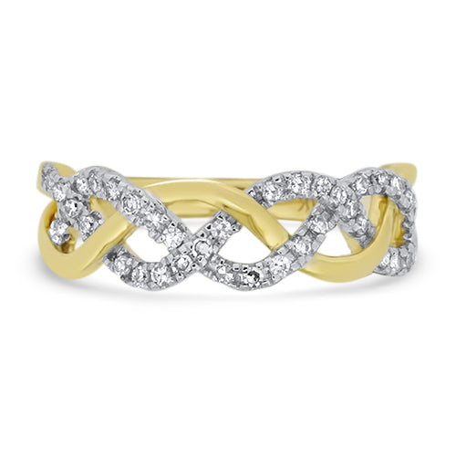 Yellow Gold Diamond Fashion Ring