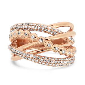 Rose Gold Fashion Diamond Ring