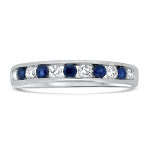 Sapphire and Diamond Stacker Band