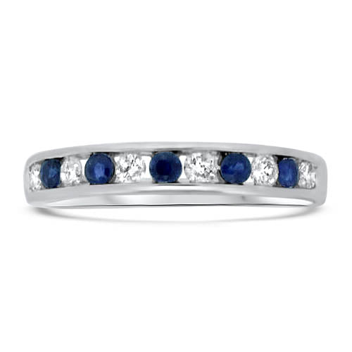 Sapphire and Diamond Stacker Band