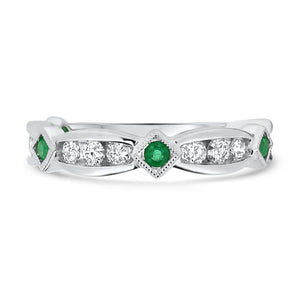 Emerald and Diamond Stacker Band