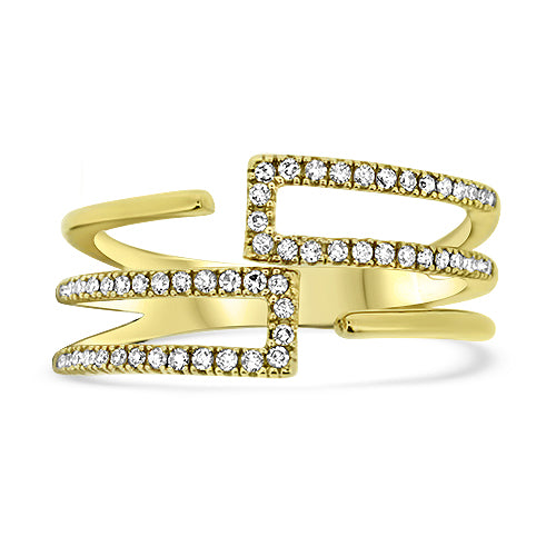 Yellow Gold Diamond Fashion Ring