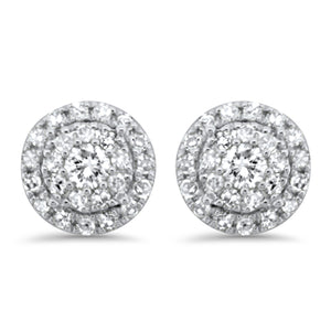 Diamond Cluster Earrings