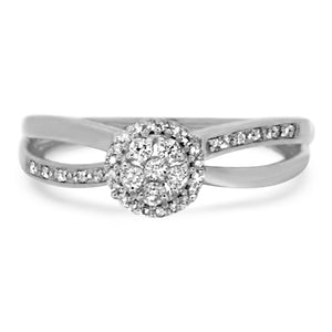 White Gold Diamond Fashion Ring