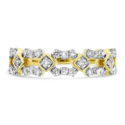 Yellow Gold Diamond Fashion Ring