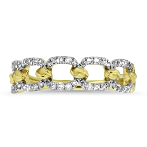 Yellow Gold Diamond Fashion Ring