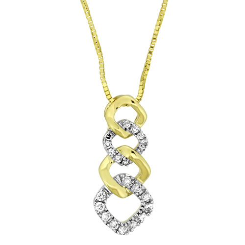 Yellow Gold and Diamond Pendant