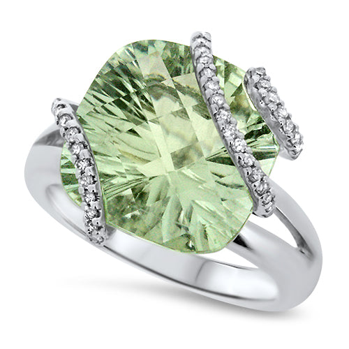 Green Amethyst Ring